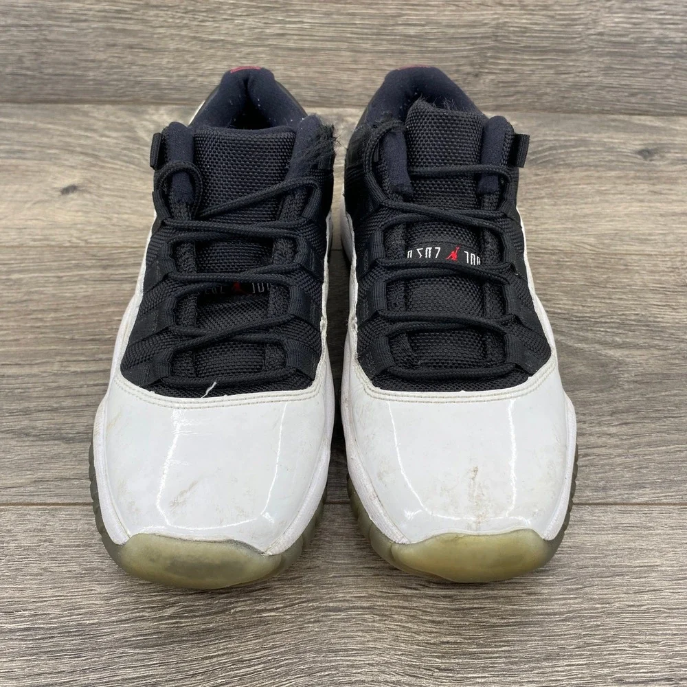 Air‎ Jordan 11 Retro Low TD Toddler Black White Red Basketball Shoes 3.5Y 528896
